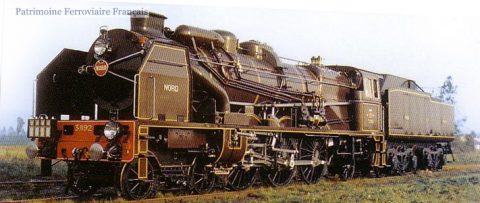 Locomotive Vapeur JEP 222 Nord Avec Tender - O - Bass-Volt S57 - 1930