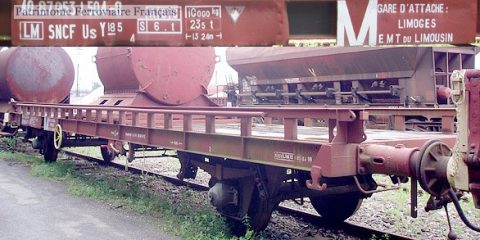 SNCF wagon plat UFR Us 40 87 953 1504-8