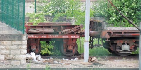 SNCF wagonnet chargeur plat UFR n°231 – Dijon