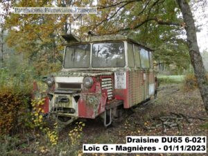 sncf draisine du65 6 021 – magnières novembre 2023