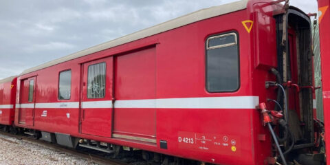 VM Suisse fourgon à bogies D-4213 – CFBS